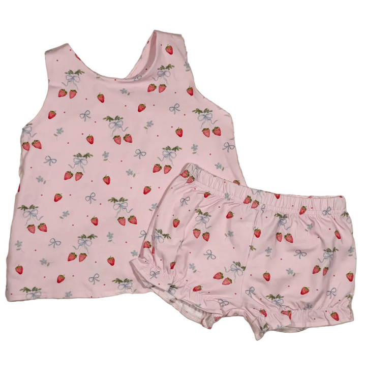 Summerfield Strawberries Bloomer Set - Three Little Ducks