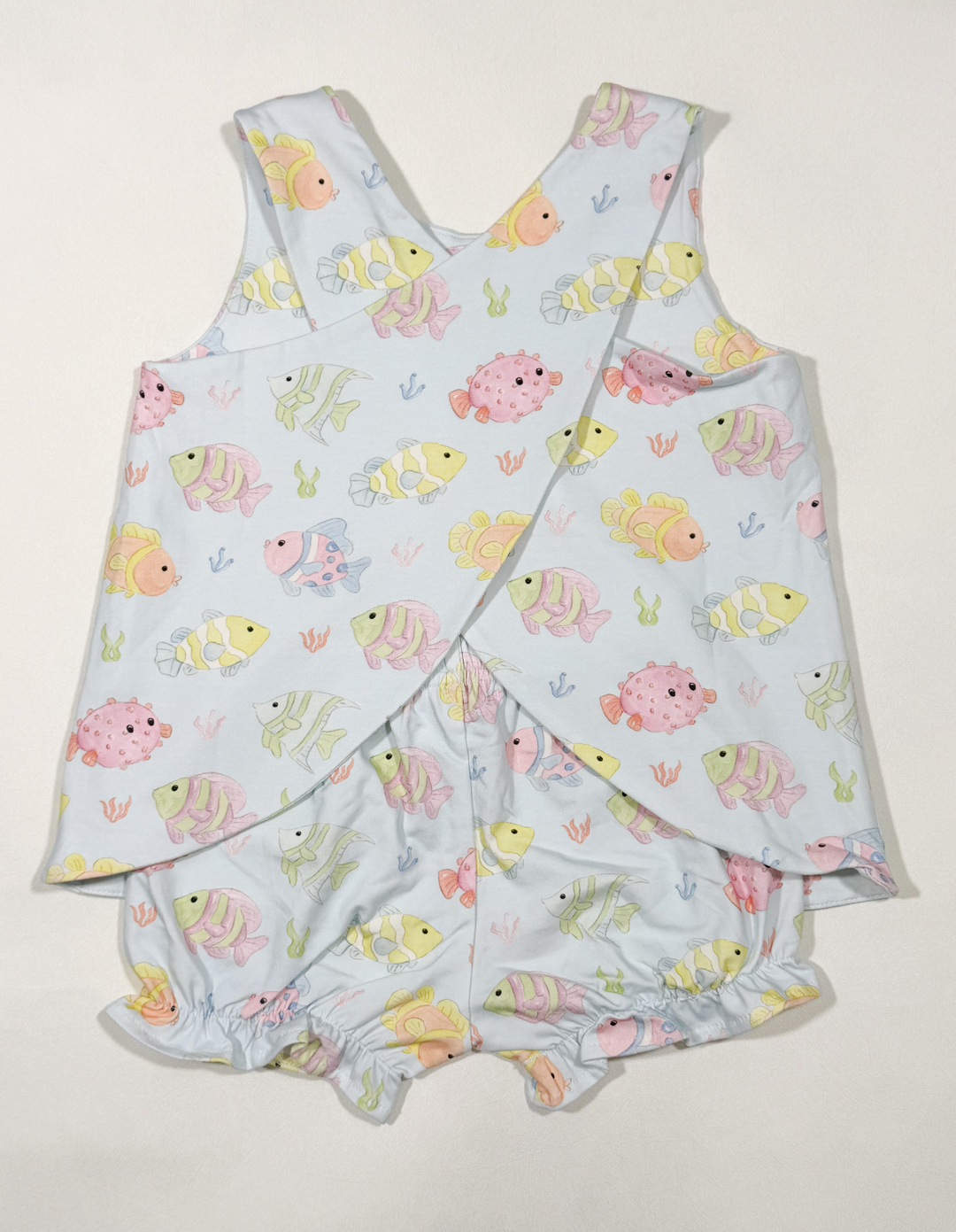 Pima Fish Frenzy Bloomer Set - Three Little Ducks