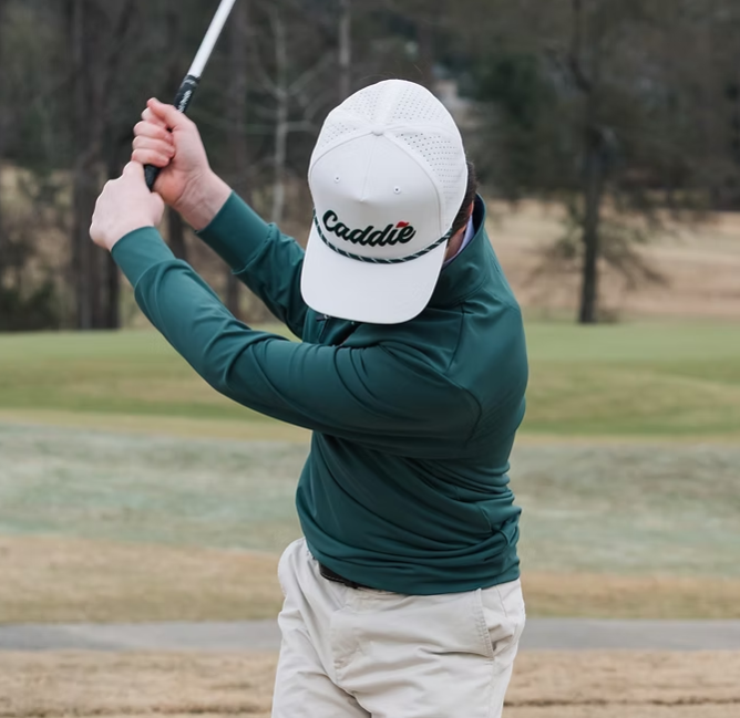 White/Green Caddie Rope Hat - Caddie