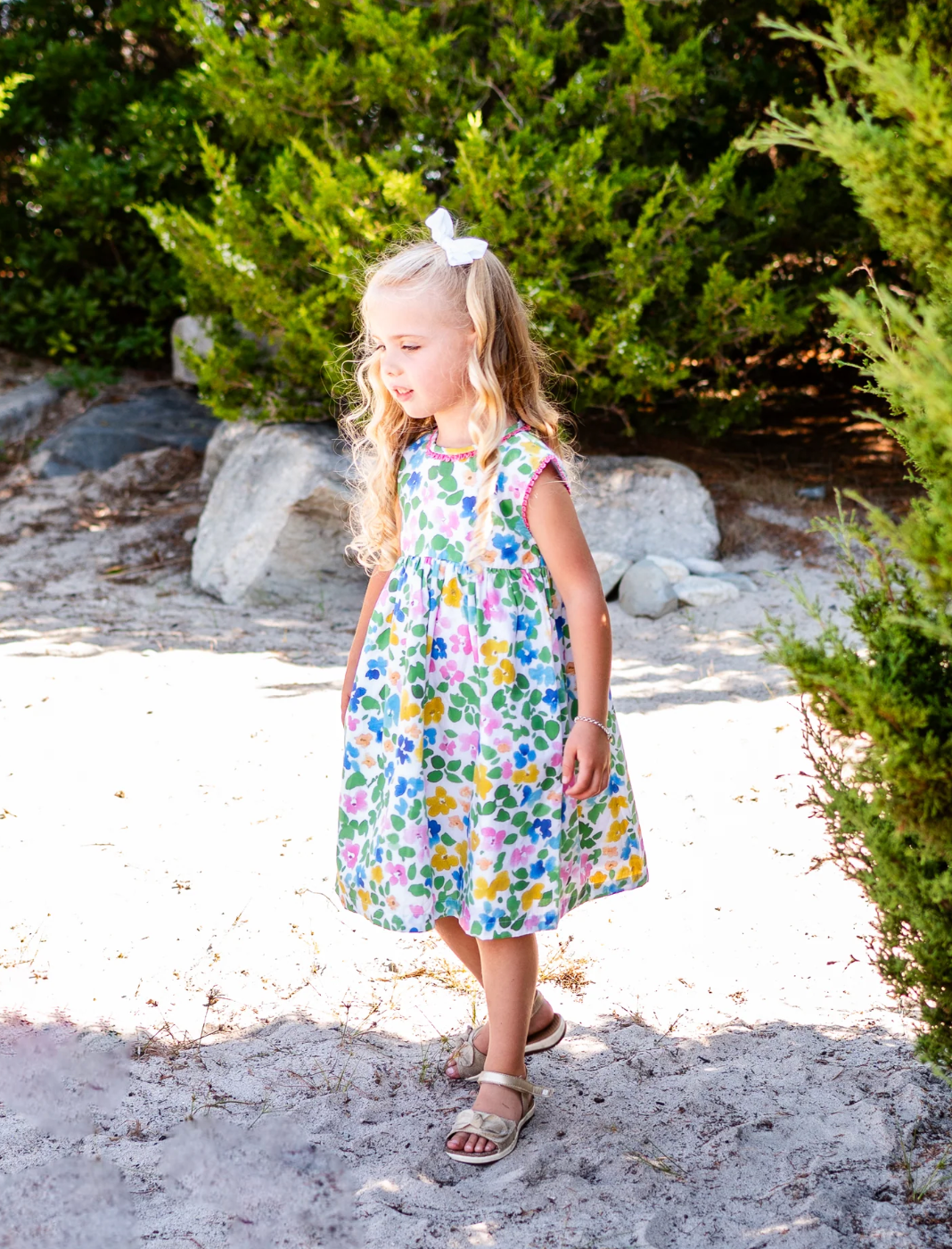 Watercolor Floral Dress - Maddie & Connor