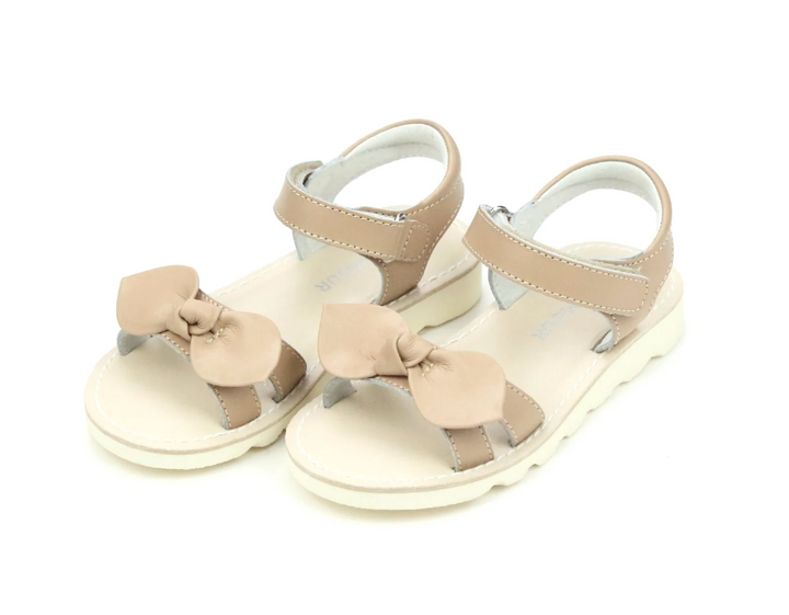 Light Tan Knotted Bow Sandal - L'Amour