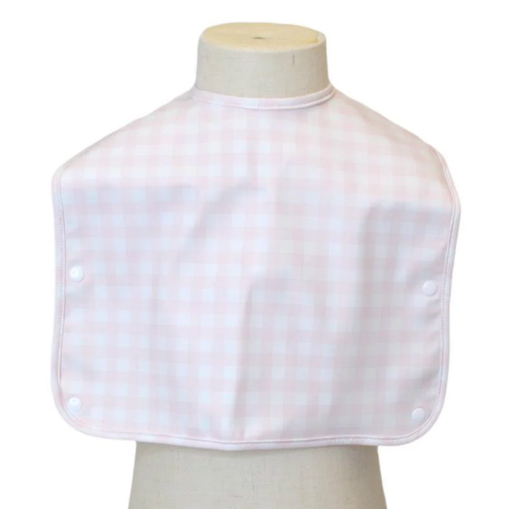 Pink Gingham Full Coverage Bib - TRVL