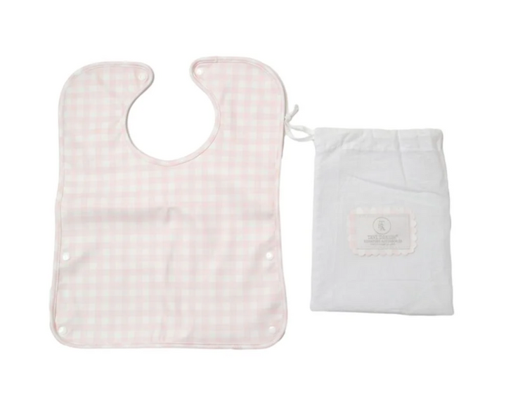 Pink Gingham Full Coverage Bib - TRVL