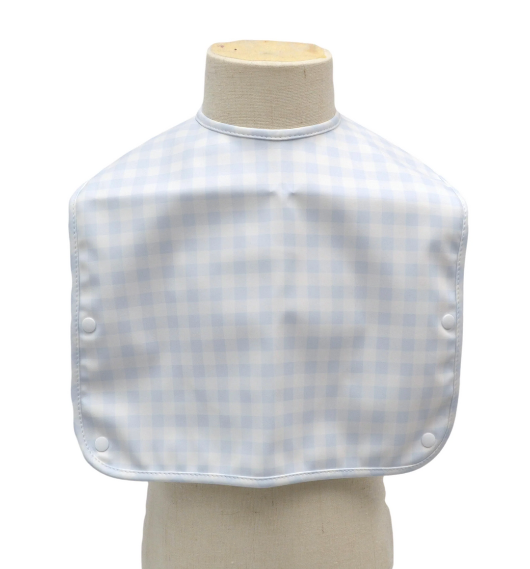 Blue Gingham Full Coverage Bib - TRVL