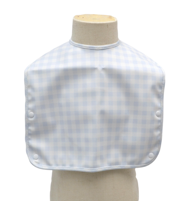 Blue Gingham Full Coverage Bib - TRVL