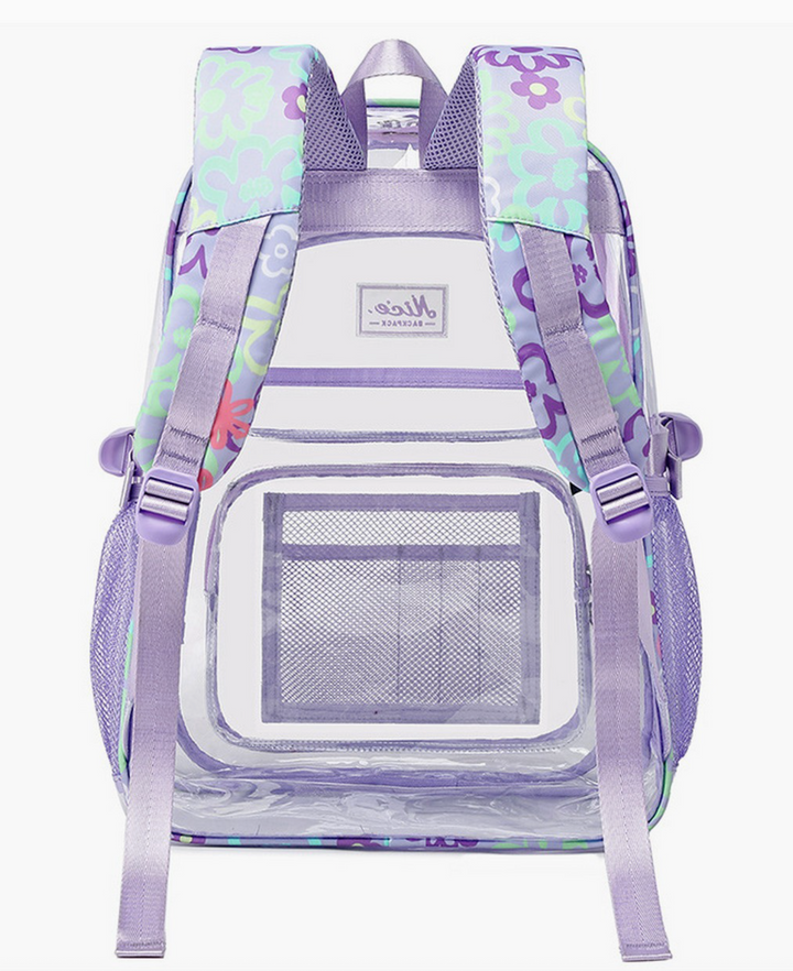 Girls Full Sized Clear Backpack