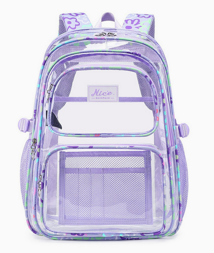 Girls Full Sized Clear Backpack