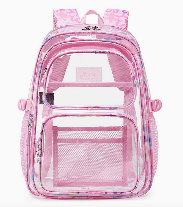 Girls Full Sized Clear Backpack