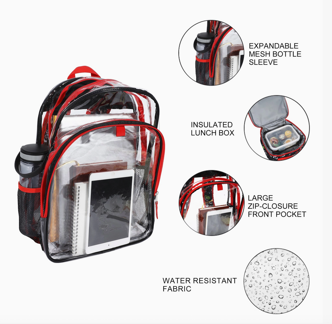 Marvel's Avengers Clear Backpack & Lunchbox Set