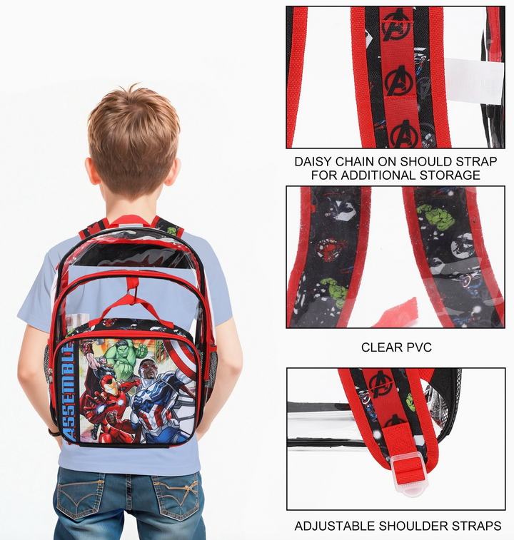 Marvel's Avengers Clear Backpack & Lunchbox Set