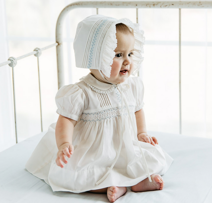 Smocked Vintage Ivory Dress - Feltman Brothers