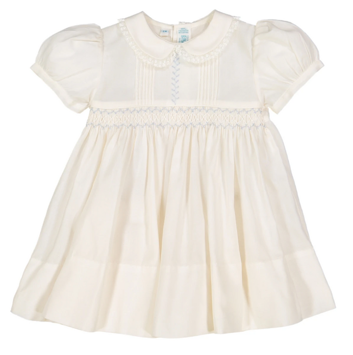 Smocked Vintage Ivory Dress - Feltman Brothers