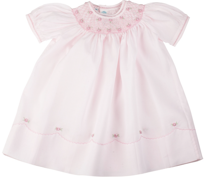 Pearl Flower Smocked Bishop Dress - Feltman Brothers