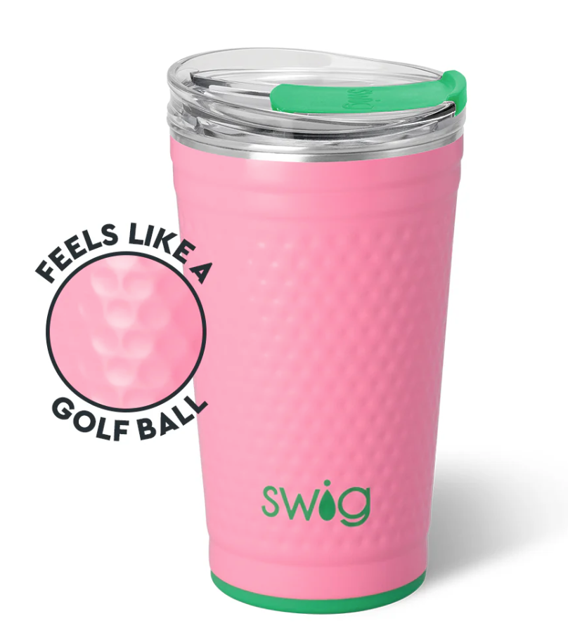 Azalea Pink Golf Ball Cup 24oz - SwigLife