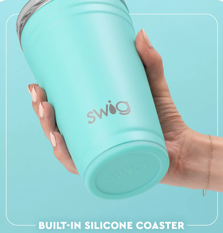 Pink Bow Blue Gingham 24oz Cup - SwigLife