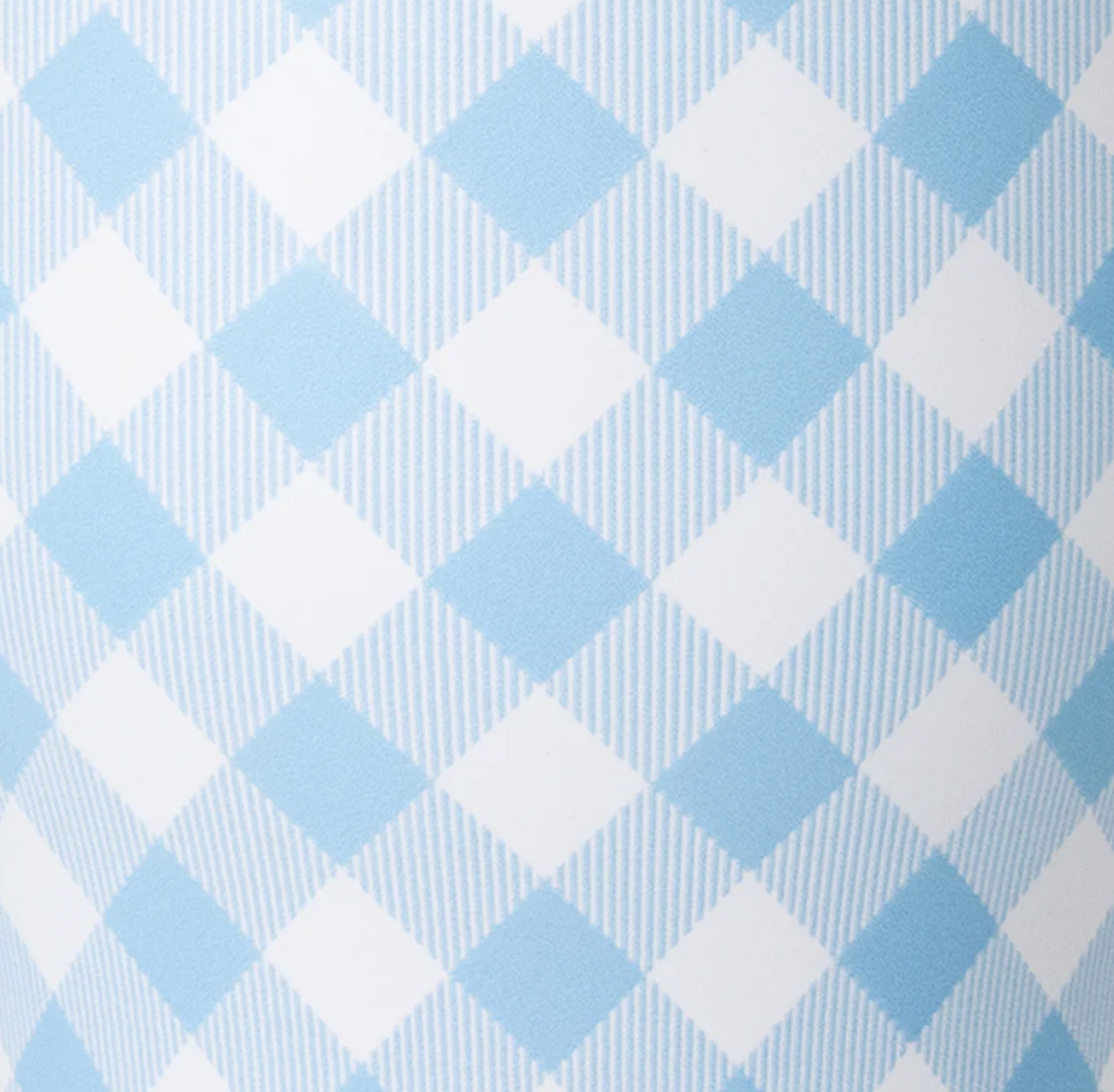 Pink Bow Blue Gingham 24oz Cup - SwigLife