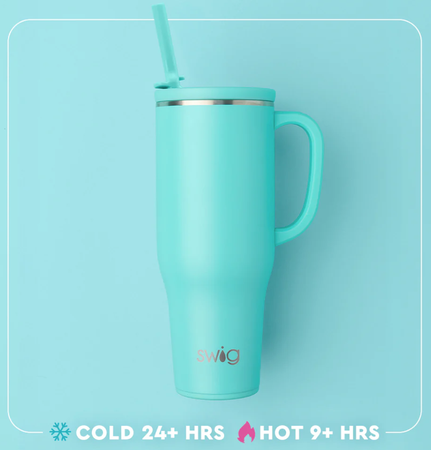 Hydrangeas Mega Mug 40oz - SwigLife