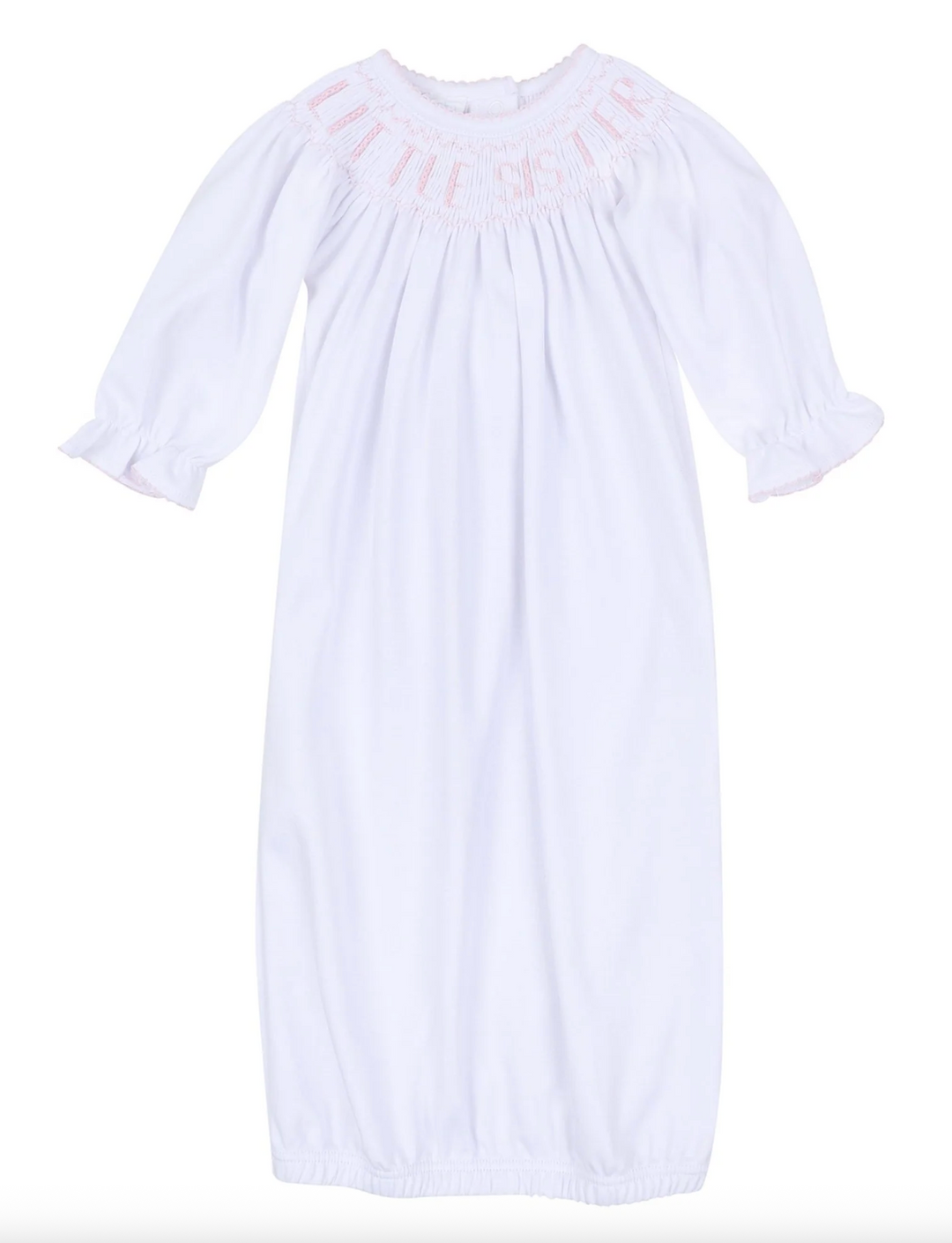 Smocked Little Sister Bishop Gown - Magnolia Baby
