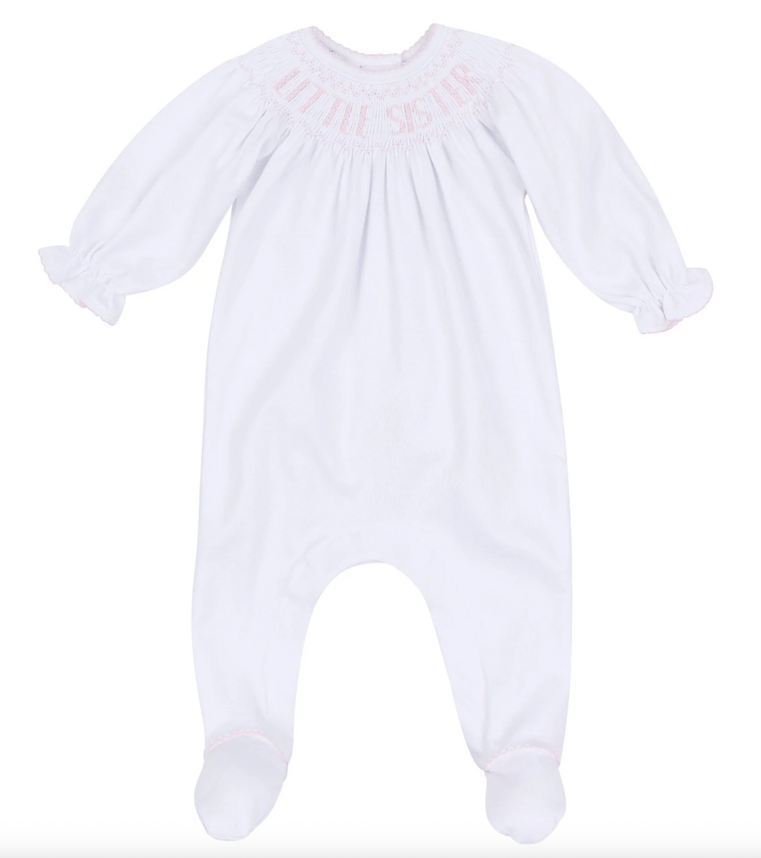 Smocked Little Sister Bishop Footie - Magnolia Baby