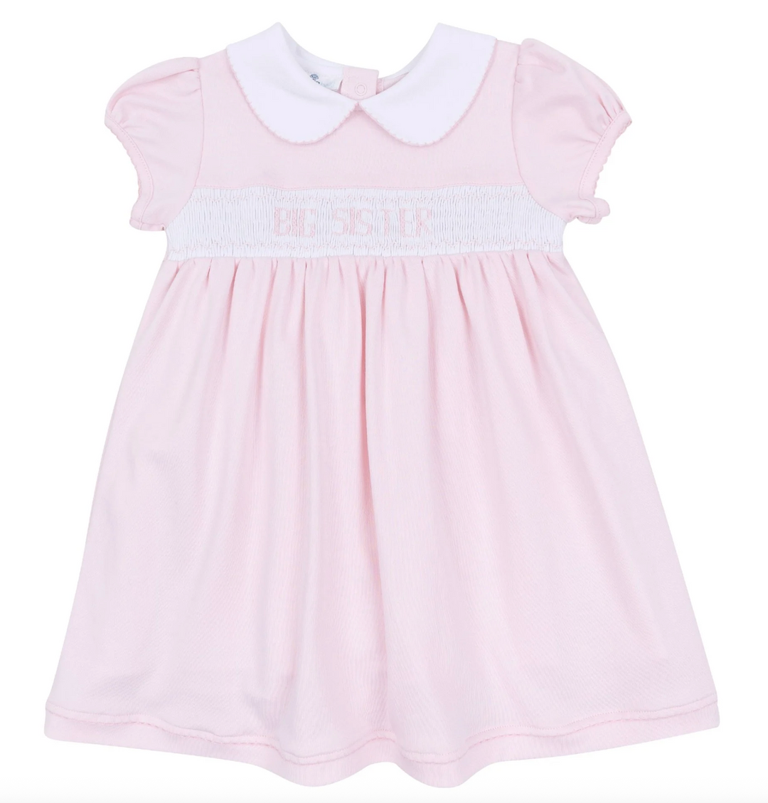 Big Sister Smocked Short Sleeve Dress - Magnolia Baby