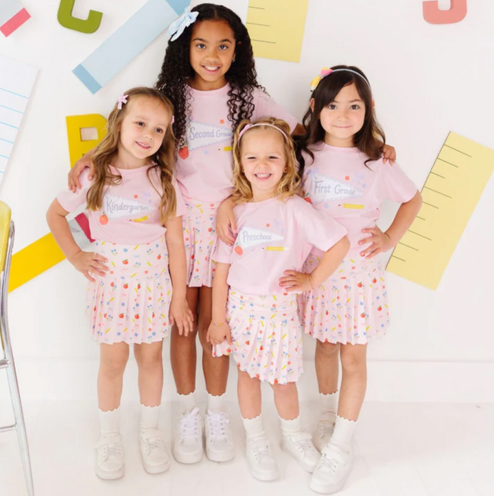 Girls Back To School Athletic Skort - Sweet Wink