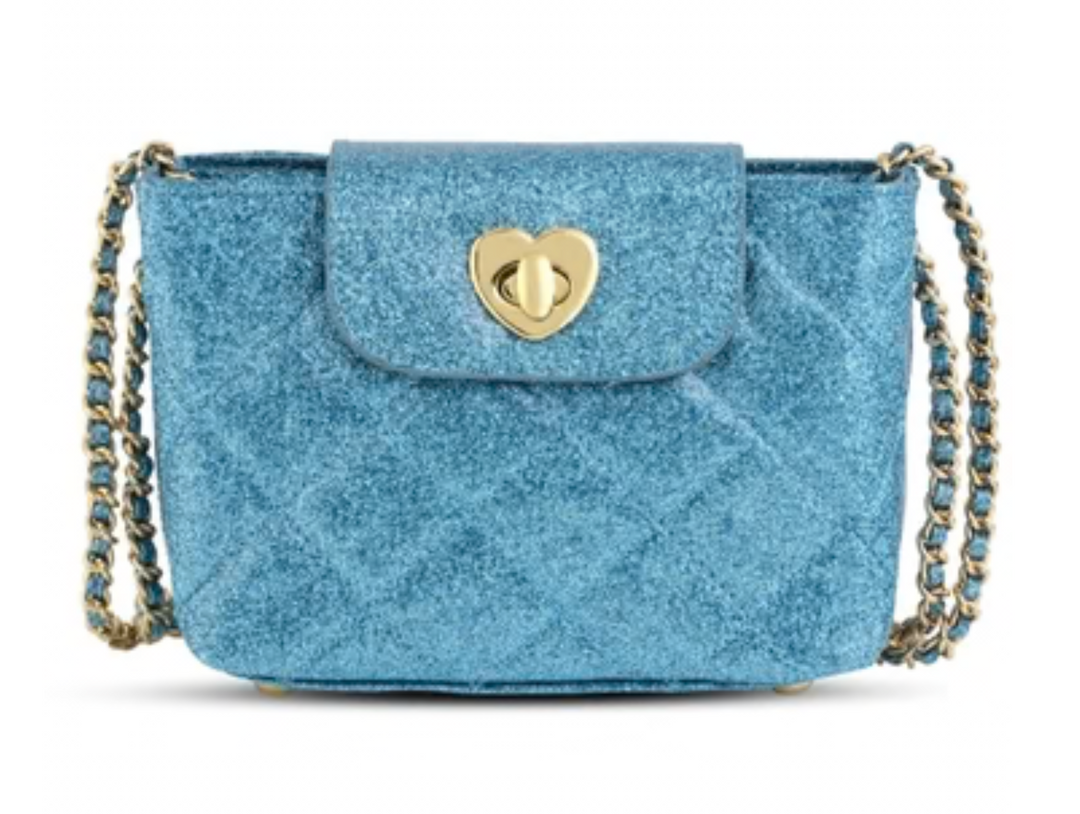 Quilted Bluebell Sparkle Purse - Carrying Kind