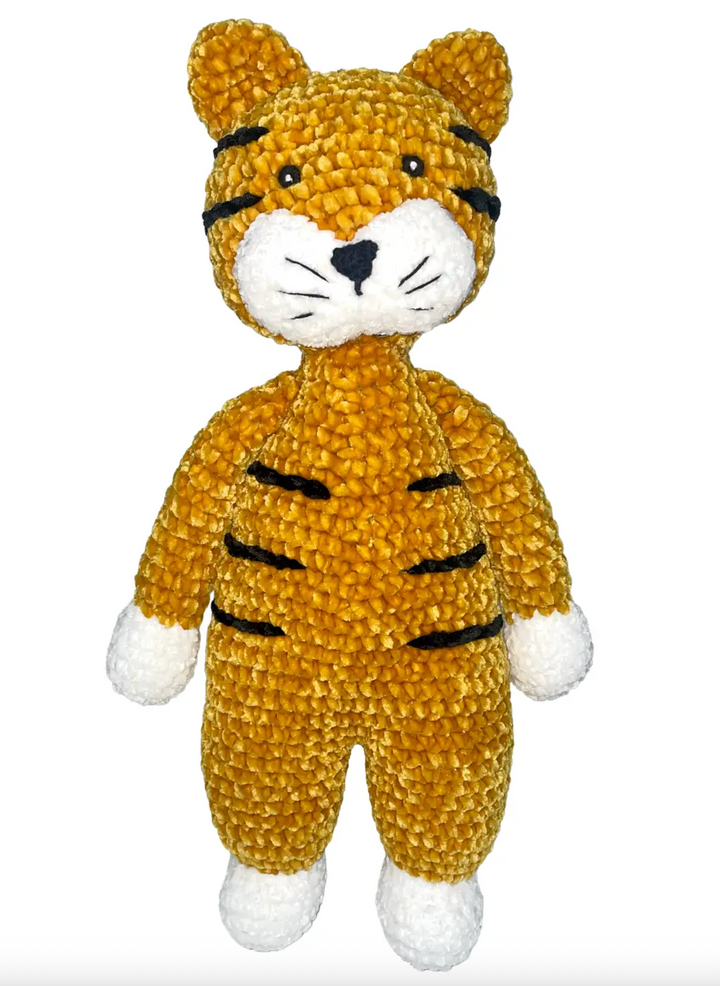 Crocheted Chenille Tiger - Zubles