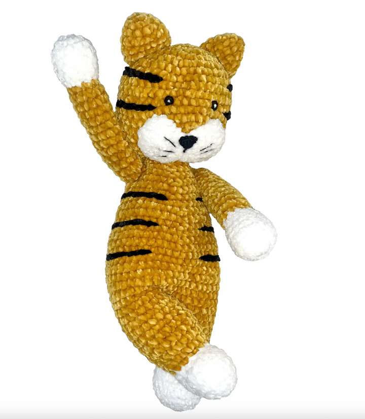 Crocheted Chenille Tiger - Zubles