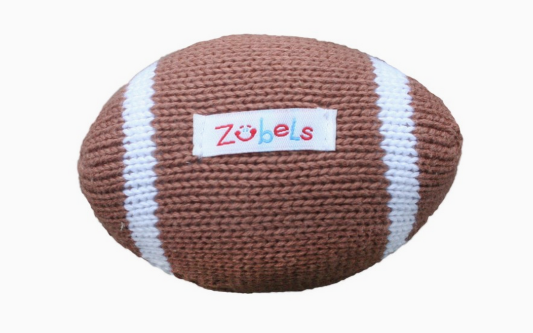 Football Knit Rattle - Zubles