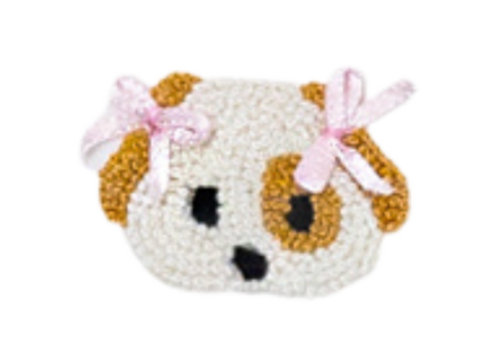 Girl Puppy Collared Pima Footie - Milly Marie