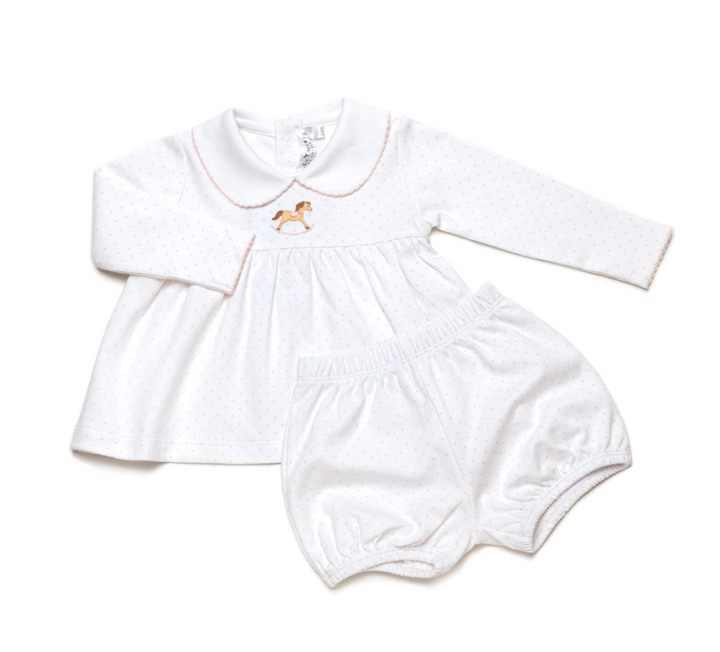 Pink Rocking Horse Bloomer Set - Milly Marie