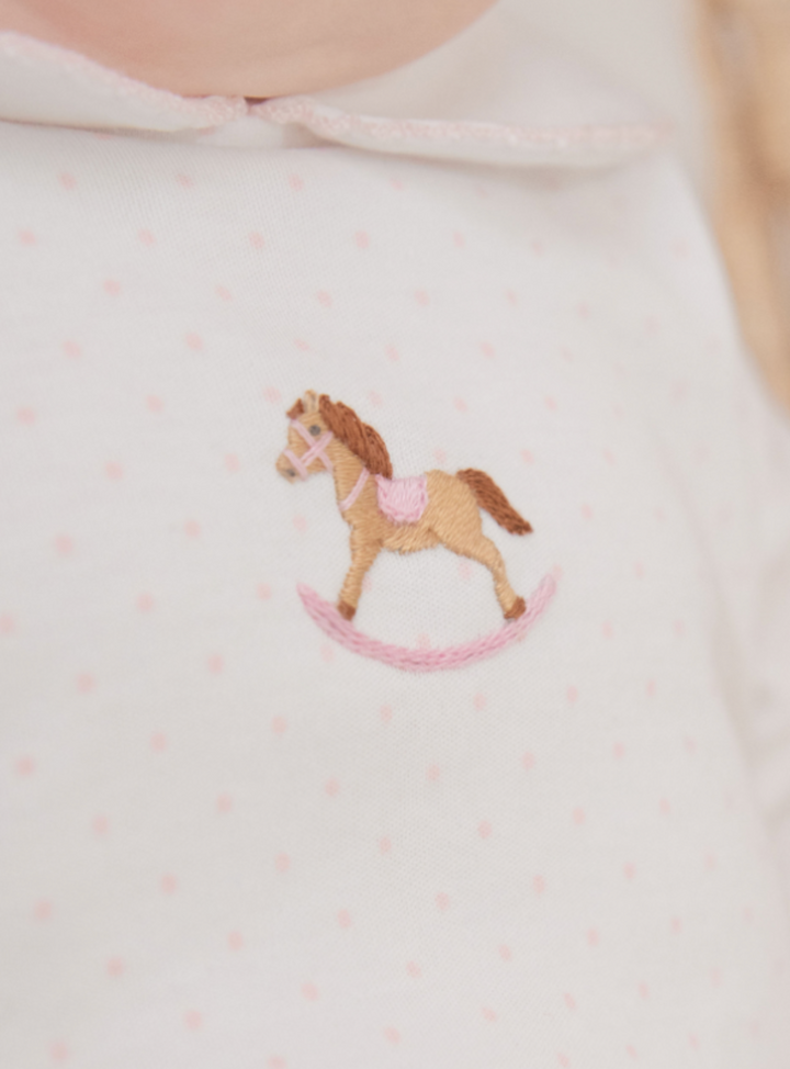 Pink Rocking Horse Bloomer Set - Milly Marie