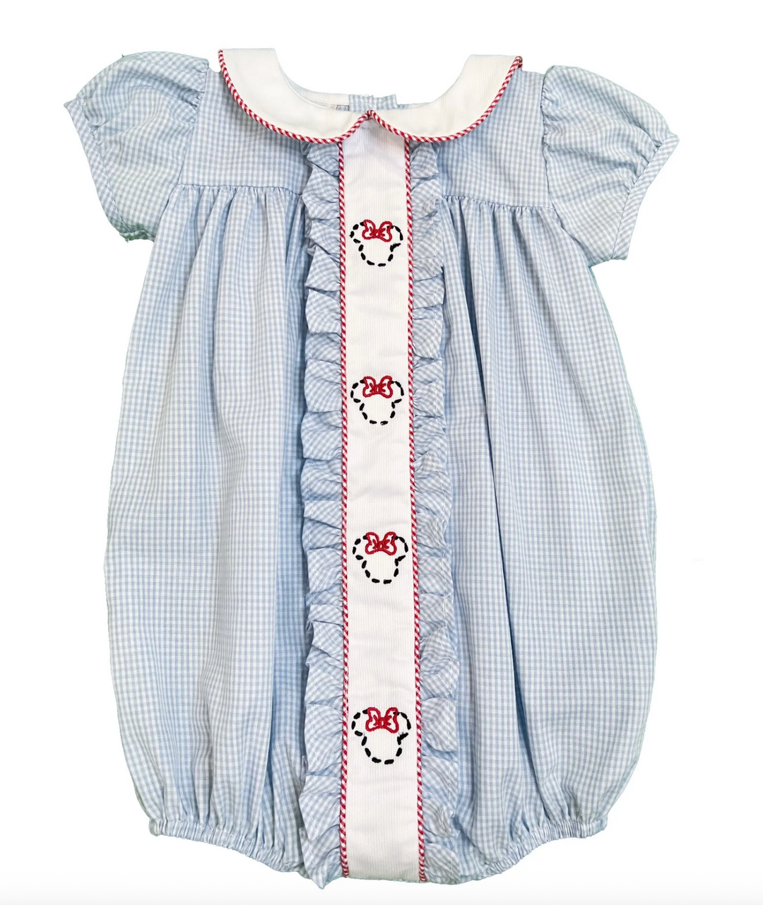 Minnie Mouse Ruffle Trim Bubble - Lulu Bebe