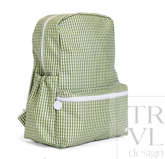Gingham Moss Backpack - TRVL