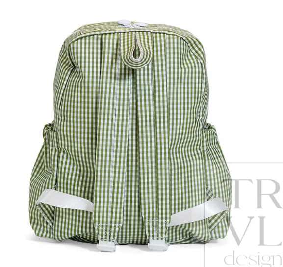 Gingham Moss Backpack - TRVL