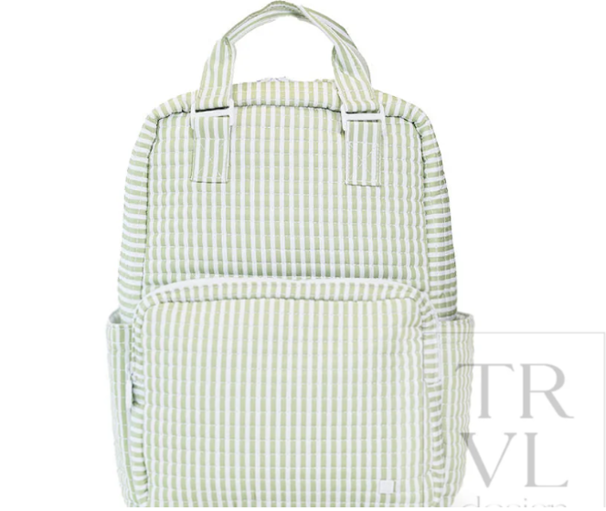 Quilted All You Need Bundle in Pimlico Stripe Sage + Changer Mat + Everyday (3 Piece) - TRVL