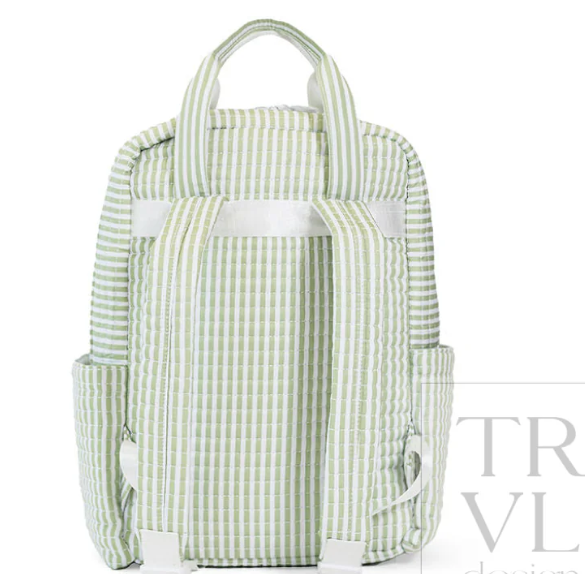 Quilted All You Need Bundle in Pimlico Stripe Sage + Changer Mat + Everyday (3 Piece) - TRVL