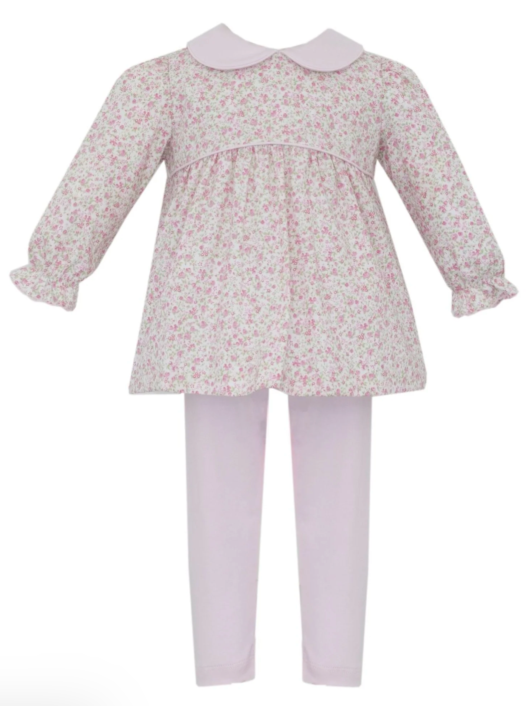 Pink Floral Tunic Legging Set - petit bébé