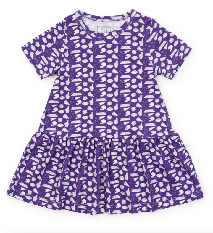 Pep Rally Purple Pima Dress - Lila & Hayes