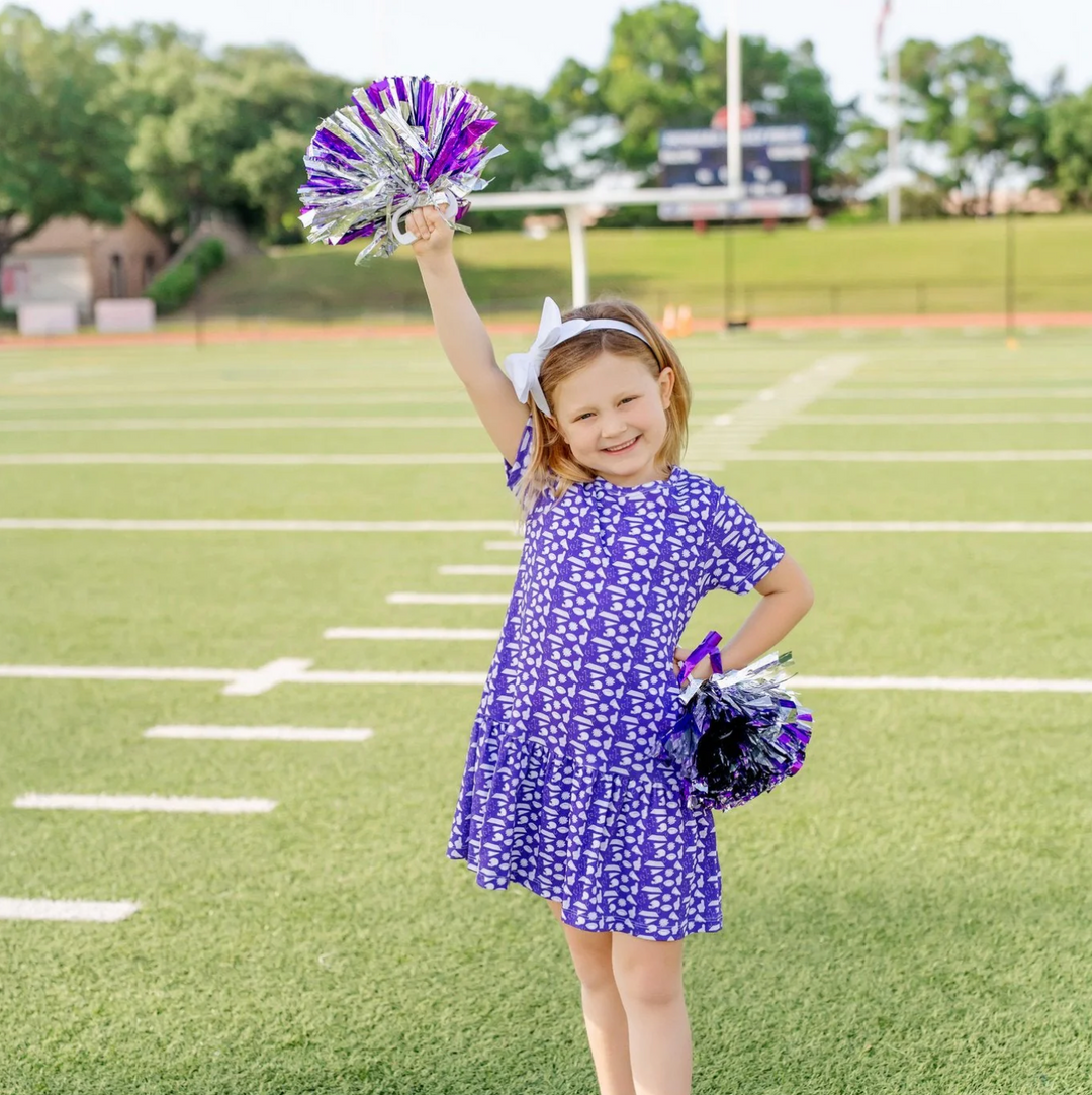 Pep Rally Purple Pima Dress - Lila & Hayes