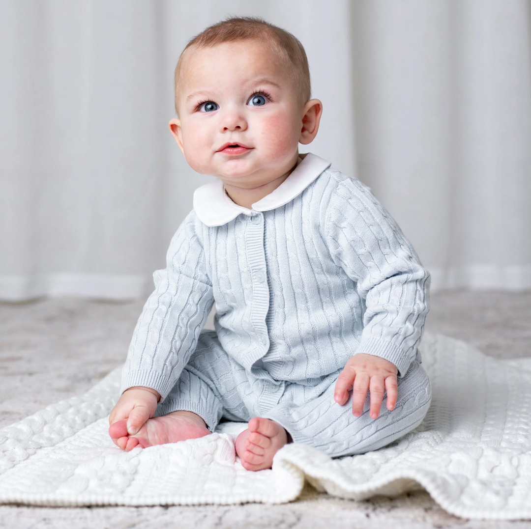 Organic Peter Pan Collar Sweater Romper - Hope & Henry