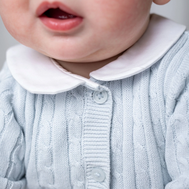 Organic Peter Pan Collar Sweater Romper - Hope & Henry