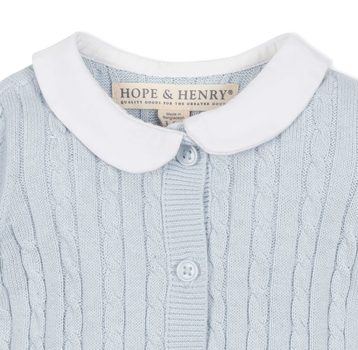 Organic Peter Pan Collar Sweater Romper - Hope & Henry