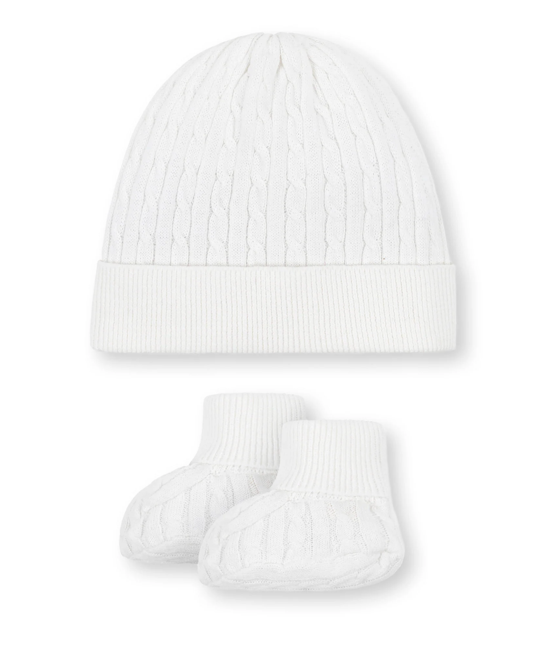 Organic Sweater Beanie and Bootie Set - Hope & Henry