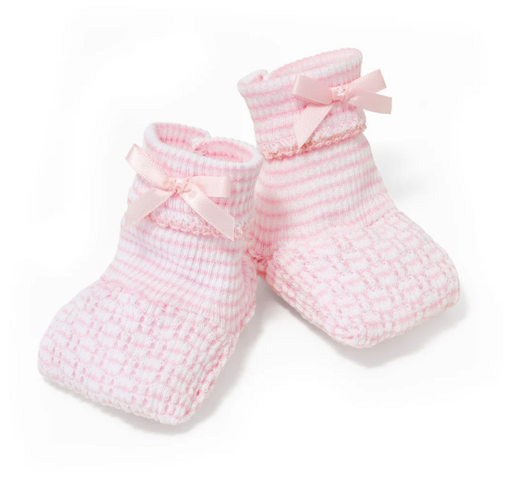 Paty Knit Solid Color Booties