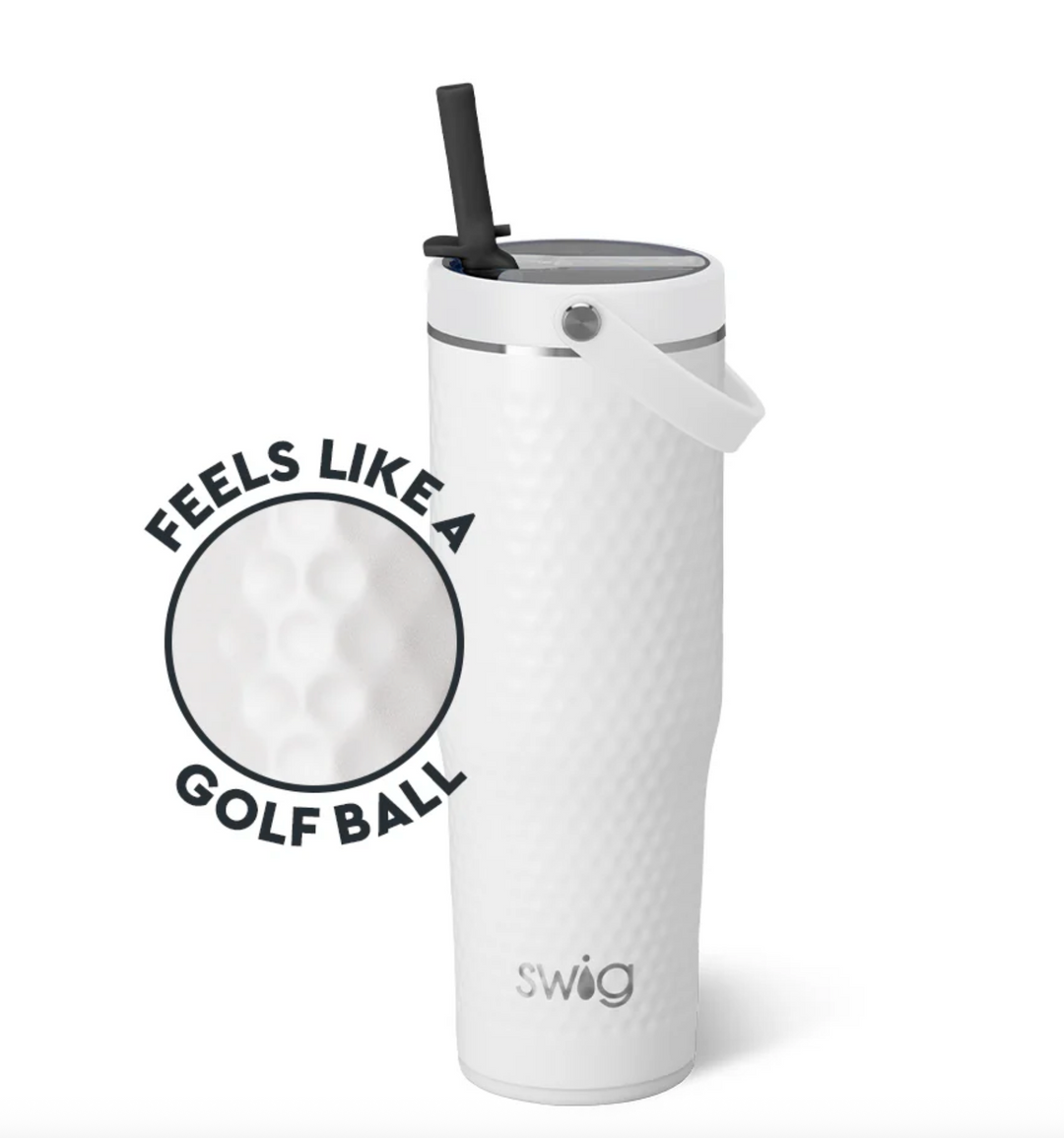 White Golf Ball Leakproof To-Go Tumbler 30oz