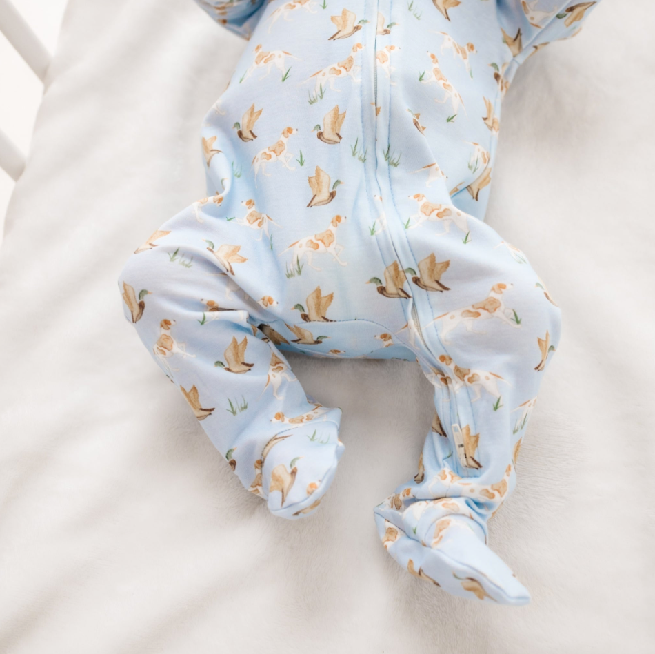 Duck and Hound Footie - Magnolia Baby