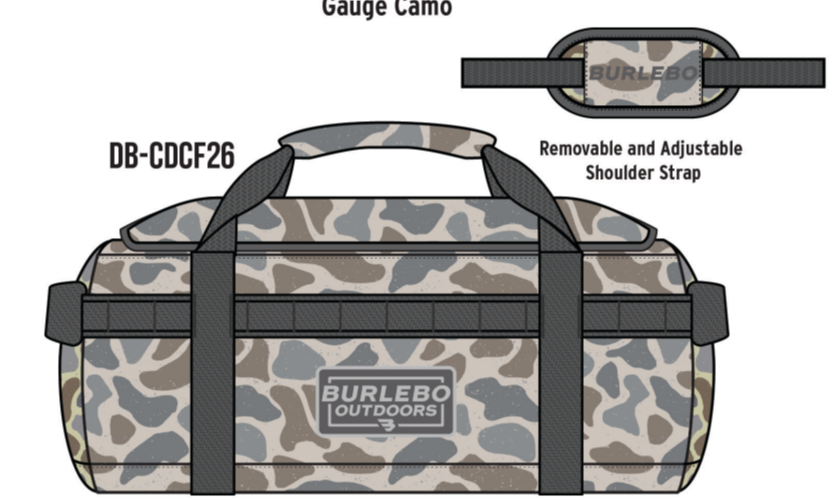 Classic Deer Camo Duffle Bag - Burlebo