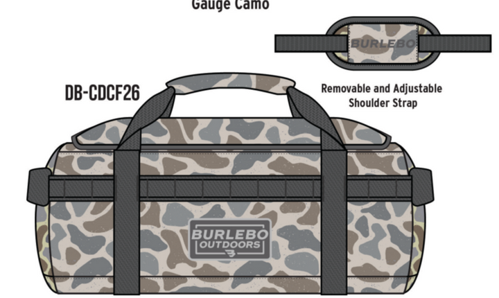 Classic Deer Camo Duffle Bag - Burlebo