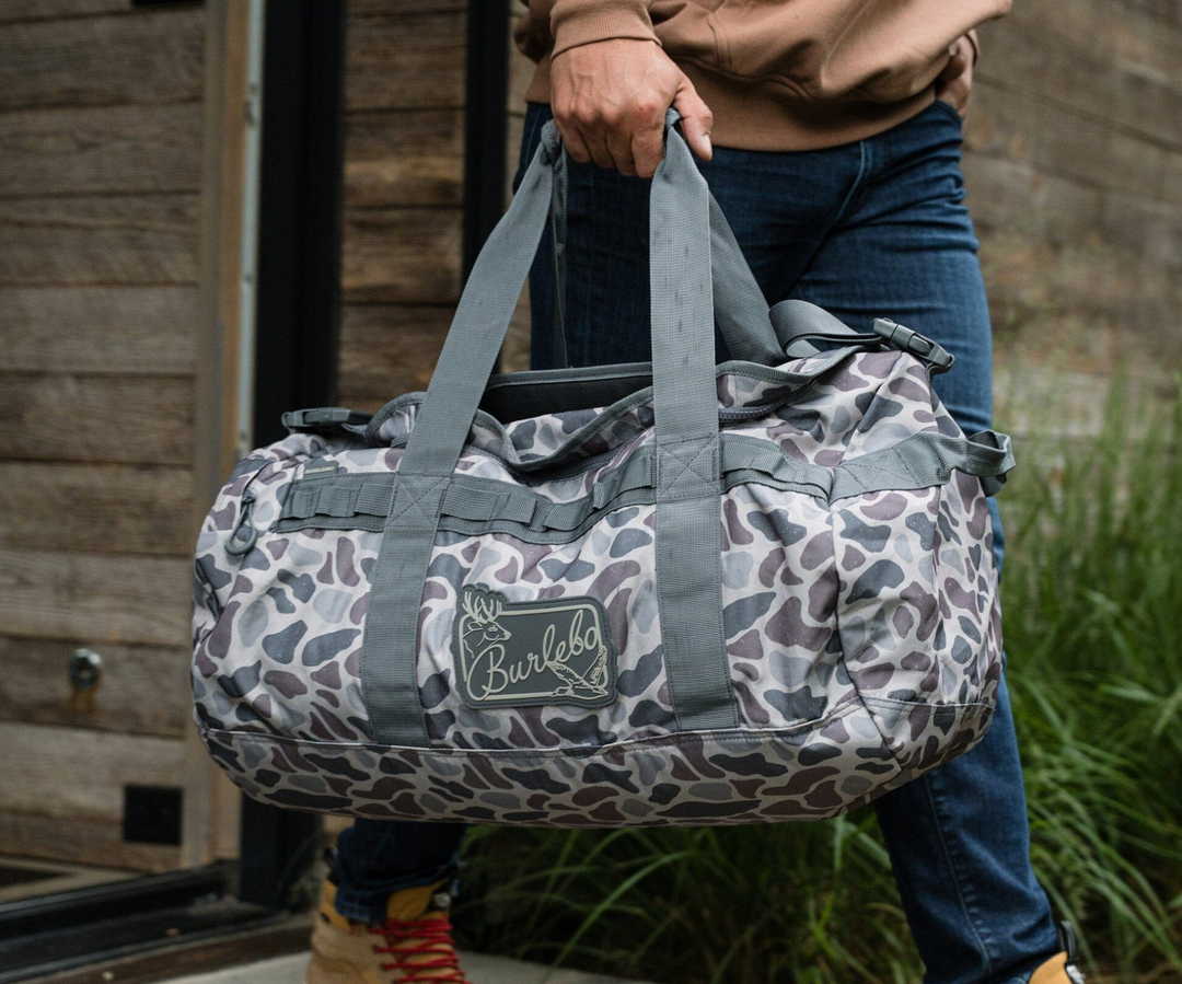 Classic Deer Camo Duffle Bag - Burlebo